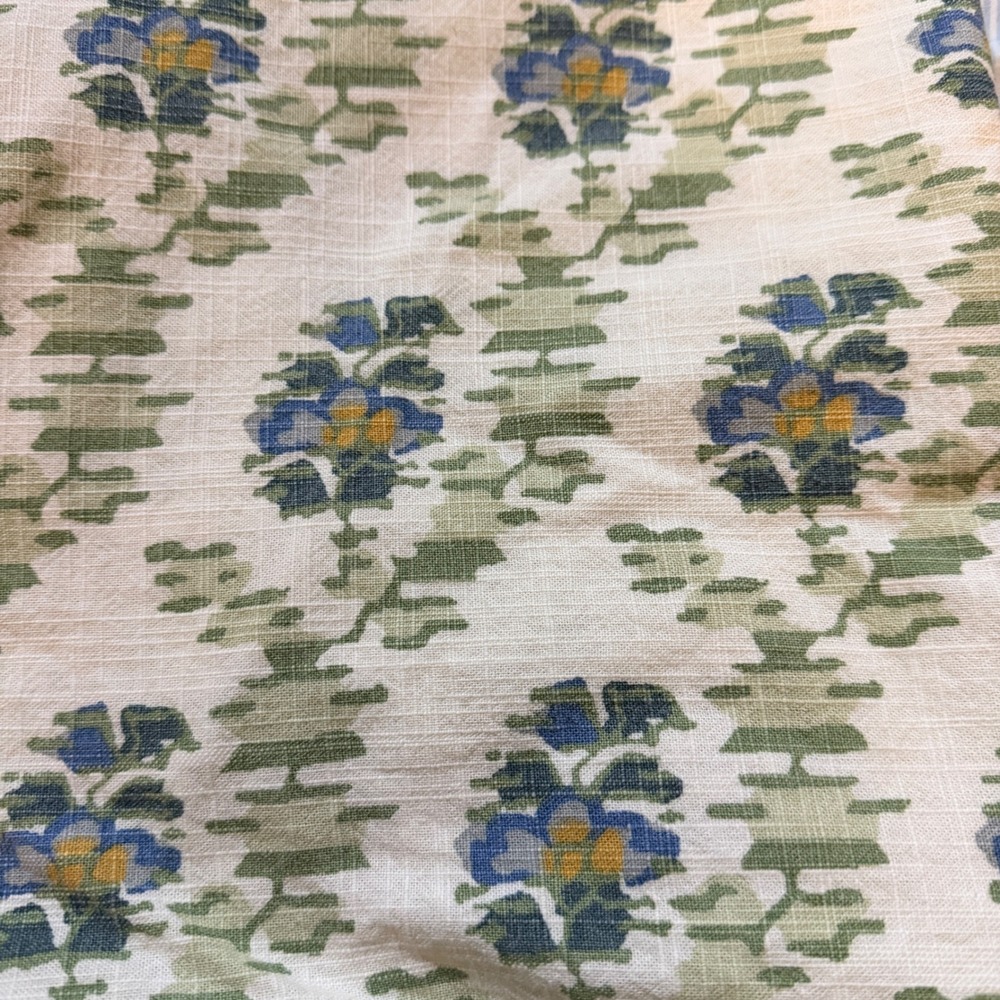 Rhode West Elm Jahwahar Garden Duvet Cover King Celadon Floral Cotton Bedding